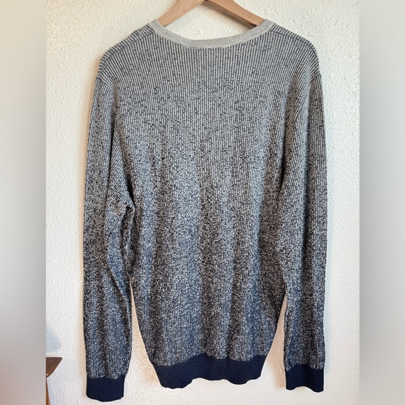 NEW LOUIS VUITTON Gradient Knit Cotton Blue Gray Sweater Size XXL - Picture 10 of 11